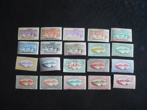 Stamps - Guadeloupe- Scott#96-137 -Mint Hinged & Used Part Set of 36 Stamps