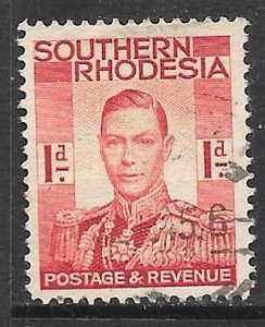 Southern Rhodesia 43: 1d George VI, used, F-VF