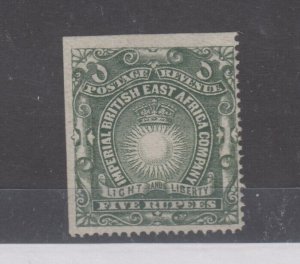 British East Africa 1890 5 Rupees Coil SG19 MH JK1663
