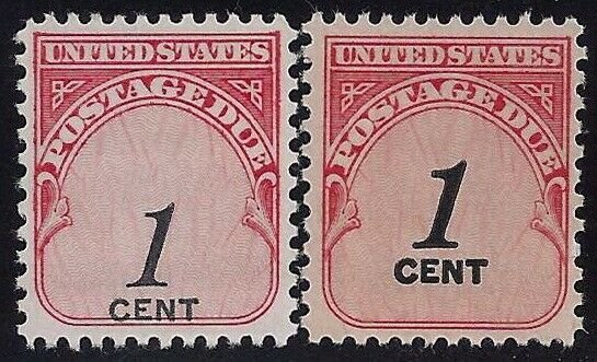 J89 - 1c Huge Color Shift Error / EFO Postage Due Mint NH