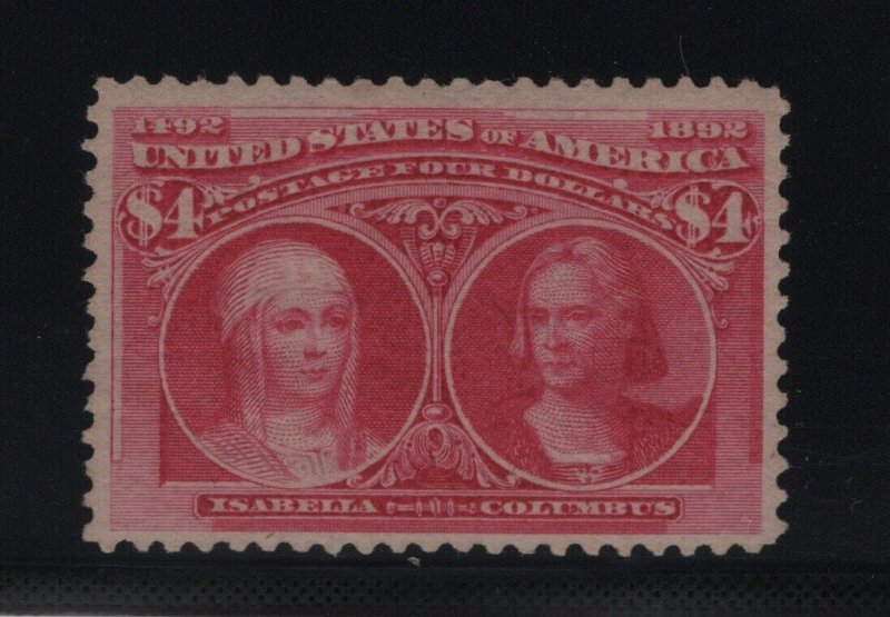 244 VF+ lightly hinged PSAG cert OG rich color cv $ 2200 ! see pic !