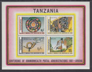 Tanzania 184a Souvenir Sheet MNH VF