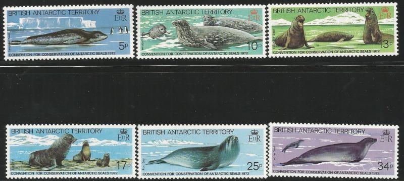 BRITISH ANTARCTIC TERRITORY 39-42, MNH, C/SET OF 4 STAMPS, 10TH ANNIVERSARY O...