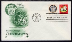 US 1768-1769 Christmas PCS Artcraft Variety U/A FDC