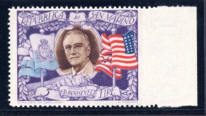 Roosevelt Lire 5 n. 303e not serrated right - MNH