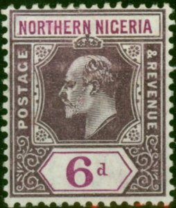 Northern Nigeria 1905 6d Dull Purple & Violet SG25 Fine MM