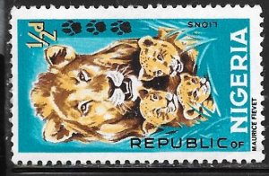 Nigeria 184: 1/2d Lion (Panthera leo), used, F-VF