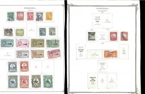 Venezuela 1941-1960 M & U Hinged on Remaindered Minkus & Scott Pages