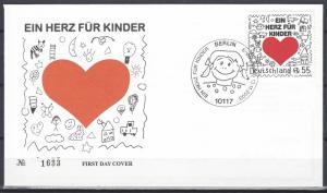 Germany Bund Scott # 2511, on FDC w/o address