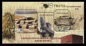 2018 Turkey 4447-4449/B180 UNESCO - Archaeological Sites of Troy