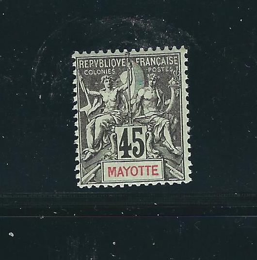 Mayotte 15 Y&T 19 MHR F/VF 1900 SCV $21.00