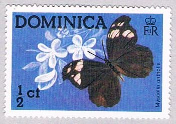 Dominica Butterflies half cent - pickastamp (AP103907)