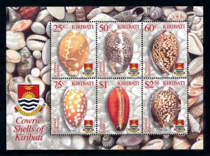 [99437] Kiribati 2003 Marine Life Sea shells Souvenir Sheet MNH