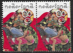 Netherlands #B661 80c + 40c Children Playing - Hide and Seek