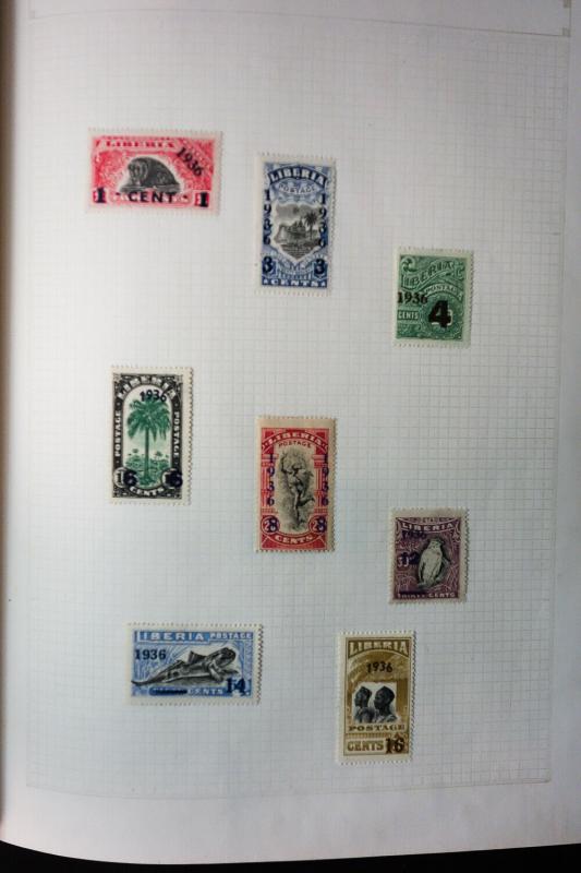 Liberia Lot 1800s to 1970s Popular Stamp Issue Collection