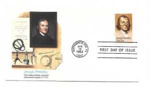 2038 Joseph Priestley, Fleetwood FDC