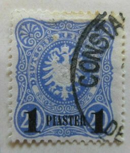 A6P42F69 Germany Offices in Turkish Empire 1884 1pi on 20pf black optd used