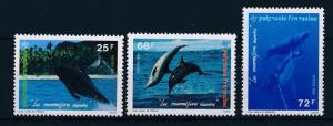 [37843] French Polynesia 1994 Marine life Whales Dolphins MNH