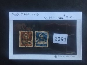 $1 World MNH Stamps (2291) Switzerland 2 Ø 16 see image for condition