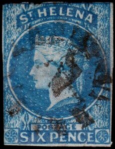 St. Helena Scott 1 (1856) Used F, CV $225.00 C