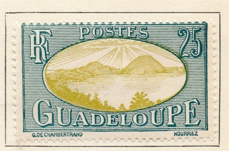 Guadeloupe 1928 Early Issue Fine Mint Hinged 25c. 077299