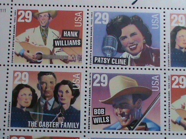 ​UNITED STATES-1993 SC#2771-4  AMERICAN MUSICIANS -MNH FULL SHEET VERY FINE