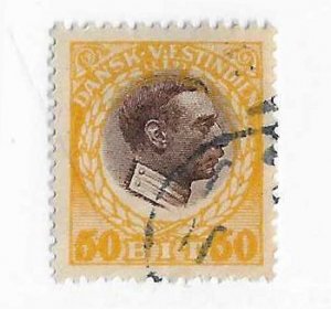 Danish West Indies  Sc #58   50b  yellow and brown  used VF