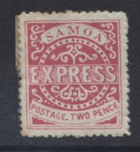 SAMOA - Scott 2 - Express -1882 - MH - Lilac Rose - Single 2p Stamp1