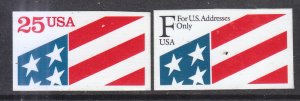 USA 1990-1 Sc 2475&2522 Flag MNH