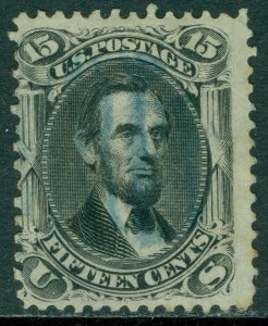 EDW1949SELL : USA 1866 Scott #77 Used. Blue cancel. Fresh. Catalog $180.00.