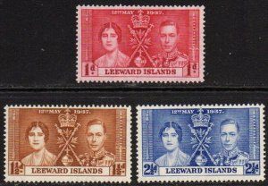 Leeward Islands Sc #100-102 Mint Hinged