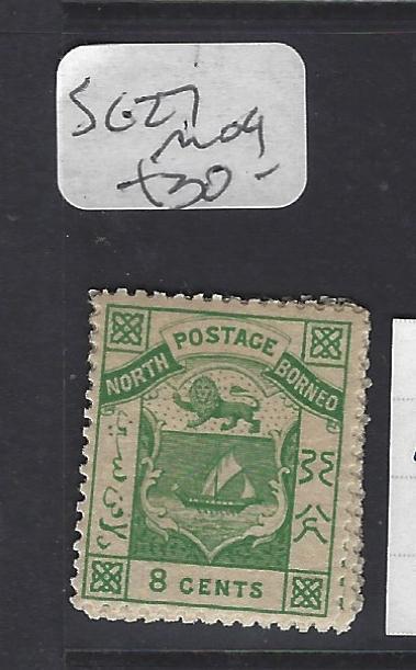 NORTH BORNEO (P2608B) 8 C ARMS, LION  SG 12    MOG