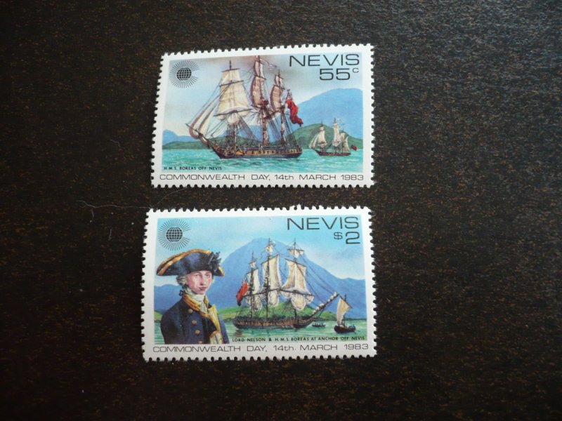 Stamps - Nevis - Scott# 167-168 - Mint Never Hinged Set of 2 Stamps