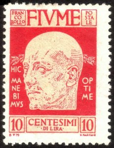 1920, Fiume 10c, MNG, Sc 87