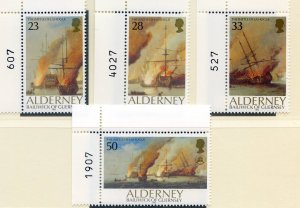 Alderney 1992 Battle Set SGA52/55 Unmounted Mint