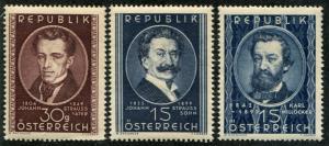 Austria SC# 560-2 Composers Strauss & Millocker set MNH