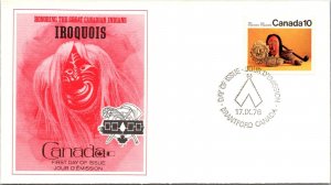 Canada 1976 FDC - Iroquois - Brantford - F78823