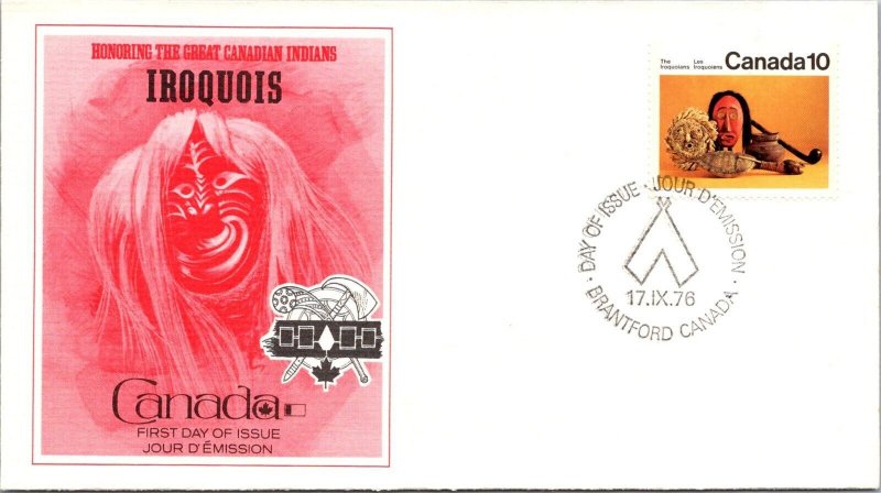 Canada 1976 FDC - Iroquois - Brantford - F78823