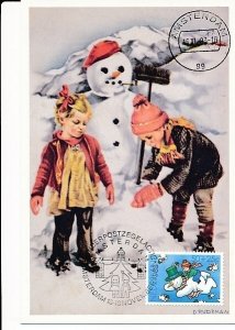 D88613 Children Stamps Maximum Card Netherlands