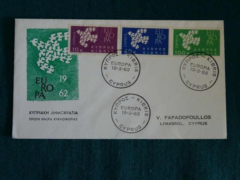 Cyprus 1962 Europa set Unofficial FDC. (B)