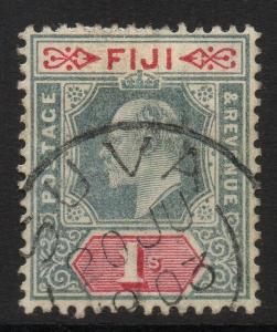 FIJI SG112 1903 1/= GREEN & CARMINE FINE USED