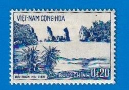 VIETNAM SOUTH SCOTT#242 1964 20d HA TIEN BEACH - MH