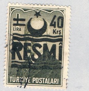 Turkey O35 Used Overprint RESMI 1955 (BP86017)