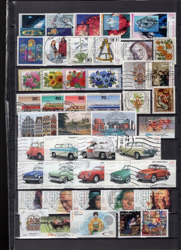 Germany + Berlin 1980's-2000's Modern Used 177 Stamps Many Sets CV$250