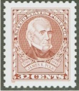 2587 James Polk F-VF MNH single stamp