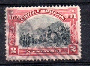 CHILE - CHILI - 1910 - CENTENARY OF INDEPENDANCE - CHACABUCO BATTLE  - Used - 2