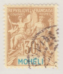 French Colony MOHELI 1906-07 30c Used Stamp A30P2F40367-