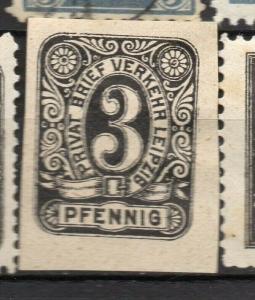 Germany  classic 1860-90s mint Private or  Local Post Item, Leipzig 317785