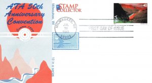 FIRST DAY COVER US 40c RIO GRANDE ON ATA 50th ANNOVERSARY CONVENTION CACHET 1999