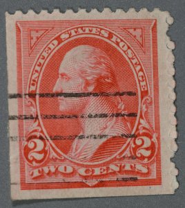 United States #251 Used Fine/VF Type II Two Place Cancels Pale Carmine